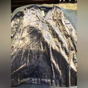 Anthropology velvet tunic dress